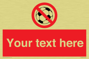 Custom No Ball Games Sign